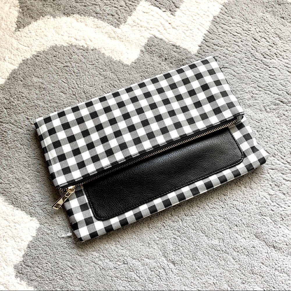Plaid Clutch Bag